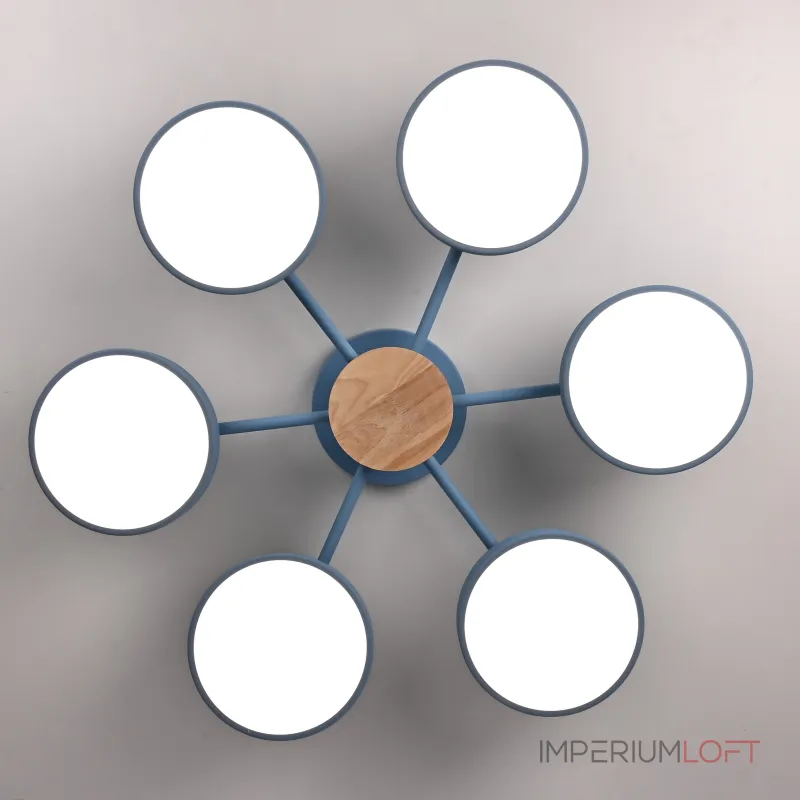 Потолочная люстра MOVE 6 Blue от ImperiumLoft
