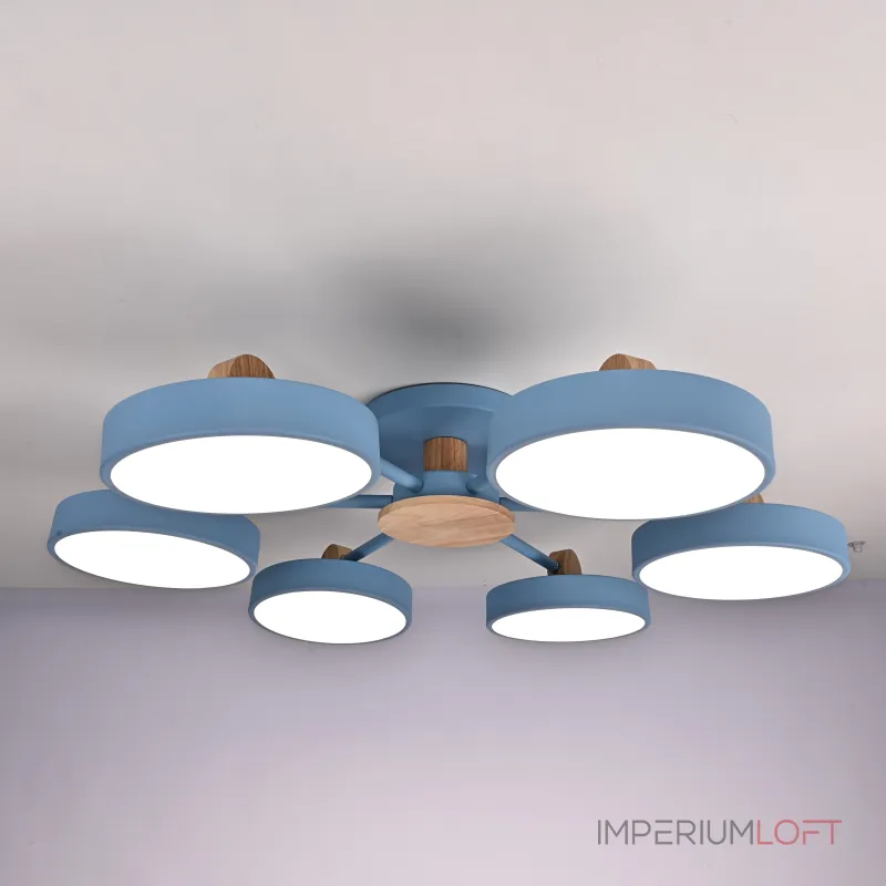 Потолочная люстра MOVE 6 Blue от ImperiumLoft