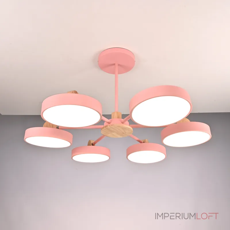 Потолочная люстра MOVE 6 Pink от ImperiumLoft