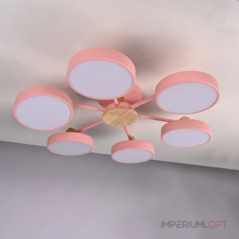 Потолочная люстра MOVE 6 Pink от ImperiumLoft