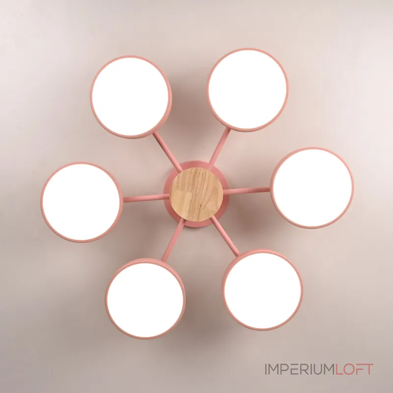 Потолочная люстра MOVE 6 Pink от ImperiumLoft