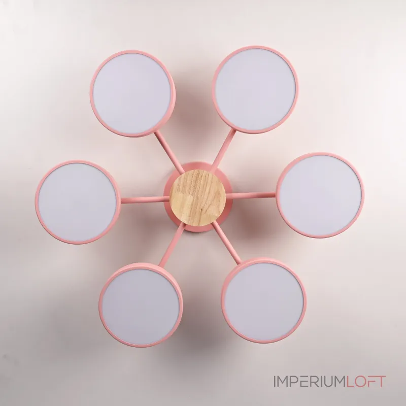 Потолочная люстра MOVE 6 Pink от ImperiumLoft