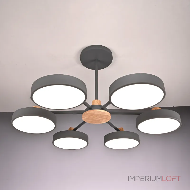 Потолочная люстра MOVE 6 Gray от ImperiumLoft Потолочная люстра MOVE 6 Gray от ImperiumLoft