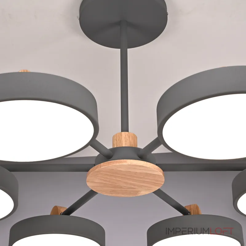 Потолочная люстра MOVE 6 Gray от ImperiumLoft Потолочная люстра MOVE 6 Gray от ImperiumLoft