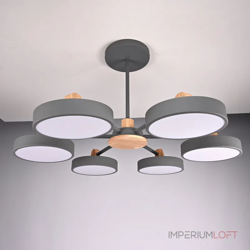 Потолочная люстра MOVE 6 Gray от ImperiumLoft Потолочная люстра MOVE 6 Gray от ImperiumLoft