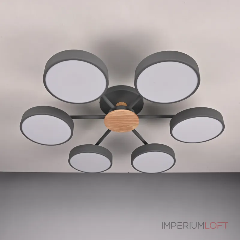 Потолочная люстра MOVE 6 Gray от ImperiumLoft Потолочная люстра MOVE 6 Gray от ImperiumLoft