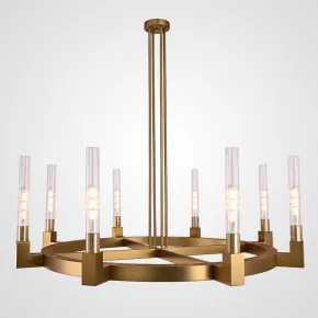 Люстра на штанге CANELLE Round Chandelier 8 Modern Brass Люстра на штанге CANELLE Round Chandelier 8 Modern Brass