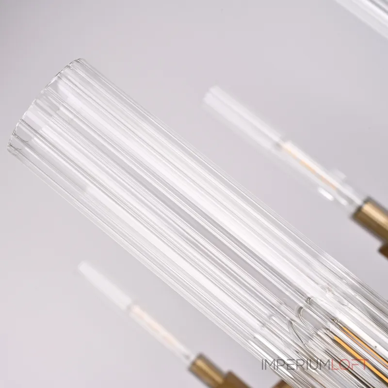 Люстра на штанге CANELLE Round Chandelier 8 Modern Brass