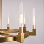 Люстра на штанге CANELLE Round Chandelier 8 Modern Brass