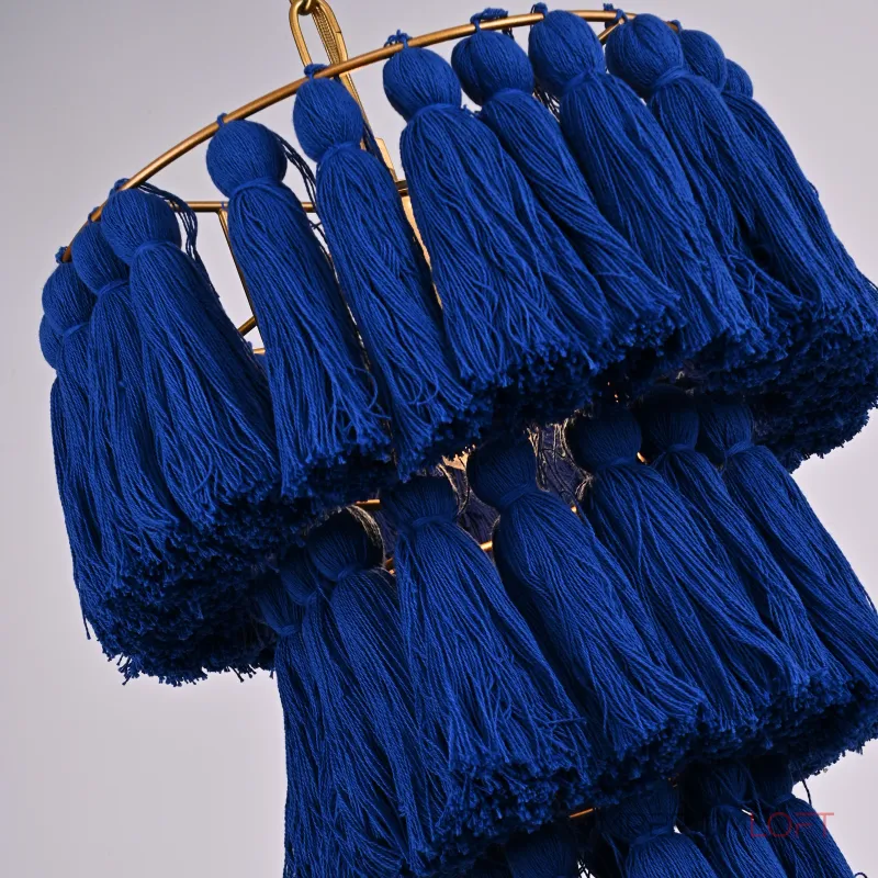 Подвесной светильник TASSEL Синий Градиент от ImperiumLoft