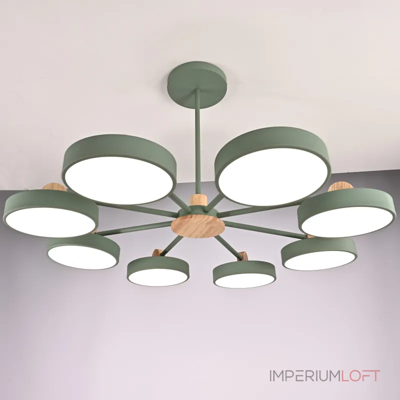 Потолочная люстра MOVE 8 Green от ImperiumLoft Потолочная люстра MOVE 8 Green от ImperiumLoft