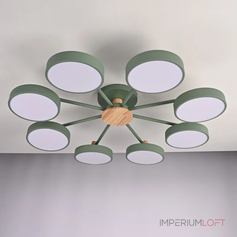 Потолочная люстра MOVE 8 Green от ImperiumLoft Потолочная люстра MOVE 8 Green от ImperiumLoft