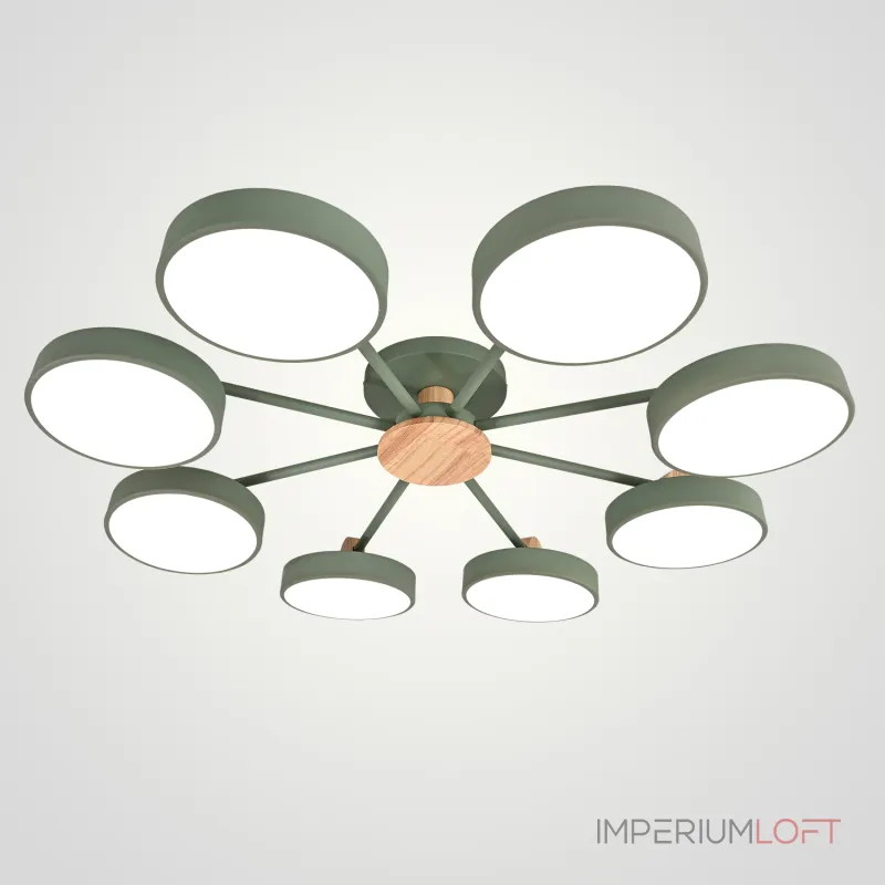 Потолочная люстра MOVE 8 Green от ImperiumLoft Потолочная люстра MOVE 8 Green от ImperiumLoft