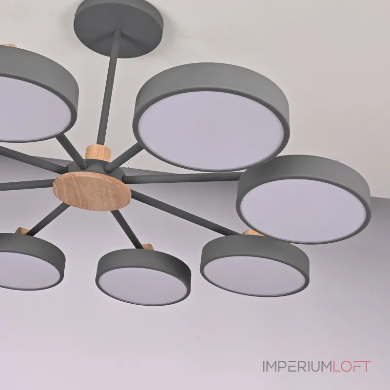 Потолочная люстра MOVE 8 Gray от ImperiumLoft Потолочная люстра MOVE 8 Gray от ImperiumLoft