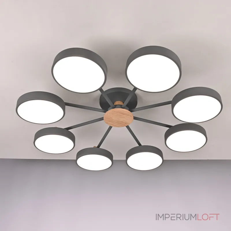 Потолочная люстра MOVE 8 Gray от ImperiumLoft Потолочная люстра MOVE 8 Gray от ImperiumLoft