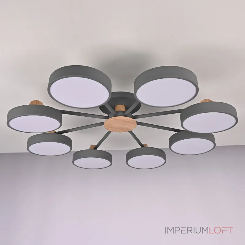 Потолочная люстра MOVE 8 Gray от ImperiumLoft Потолочная люстра MOVE 8 Gray от ImperiumLoft