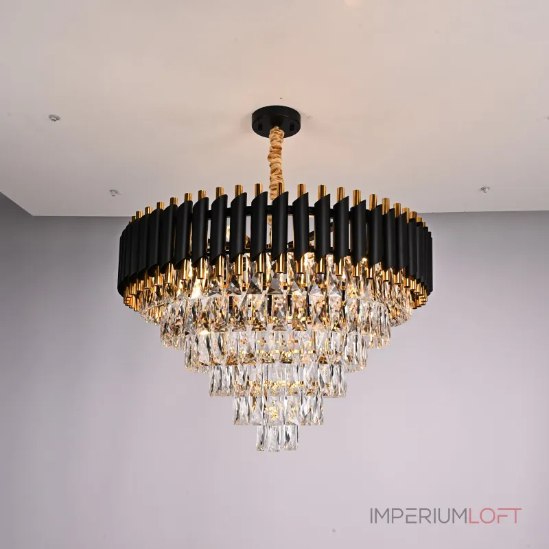 Подвесная люстра Empire Black Chandelier Crystal D 70 от ImperiumLoft