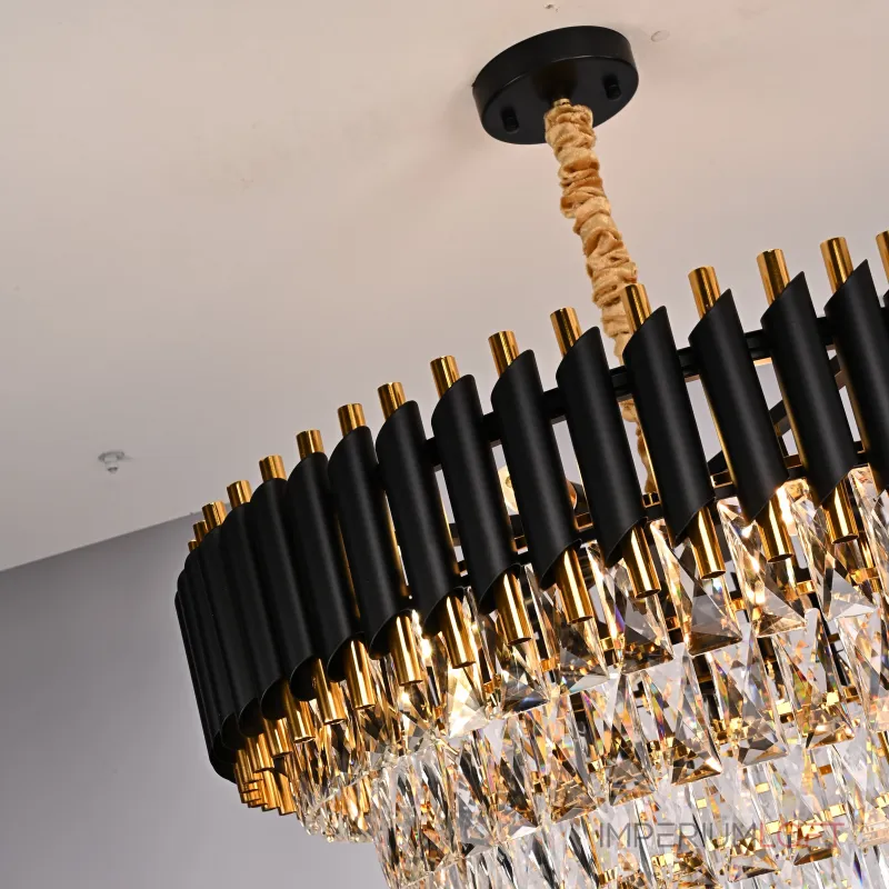 Подвесная люстра Empire Black Chandelier Crystal D 70 от ImperiumLoft