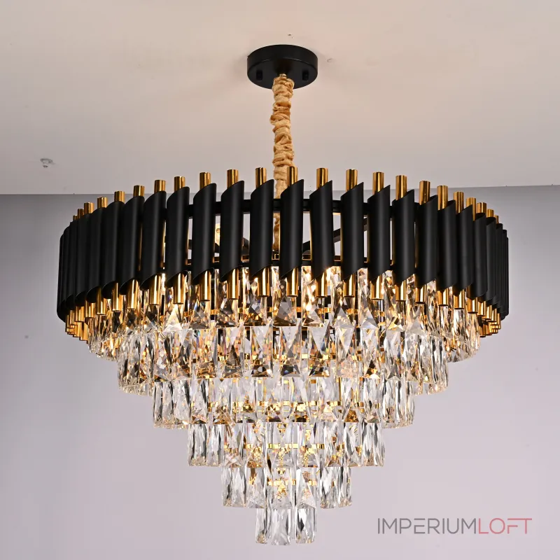 Подвесная люстра Empire Black Chandelier Crystal D 70 от ImperiumLoft