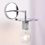Бра RH Utilitaire Knurled Disk Shade Sconce Silver от ImperiumLoft