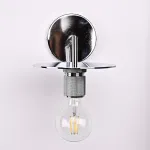 Бра RH Utilitaire Knurled Disk Shade Sconce Silver от ImperiumLoft