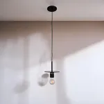 Подвесной светильник RH Utilitaire Disk Shade Pendant Black от ImperiumLoft