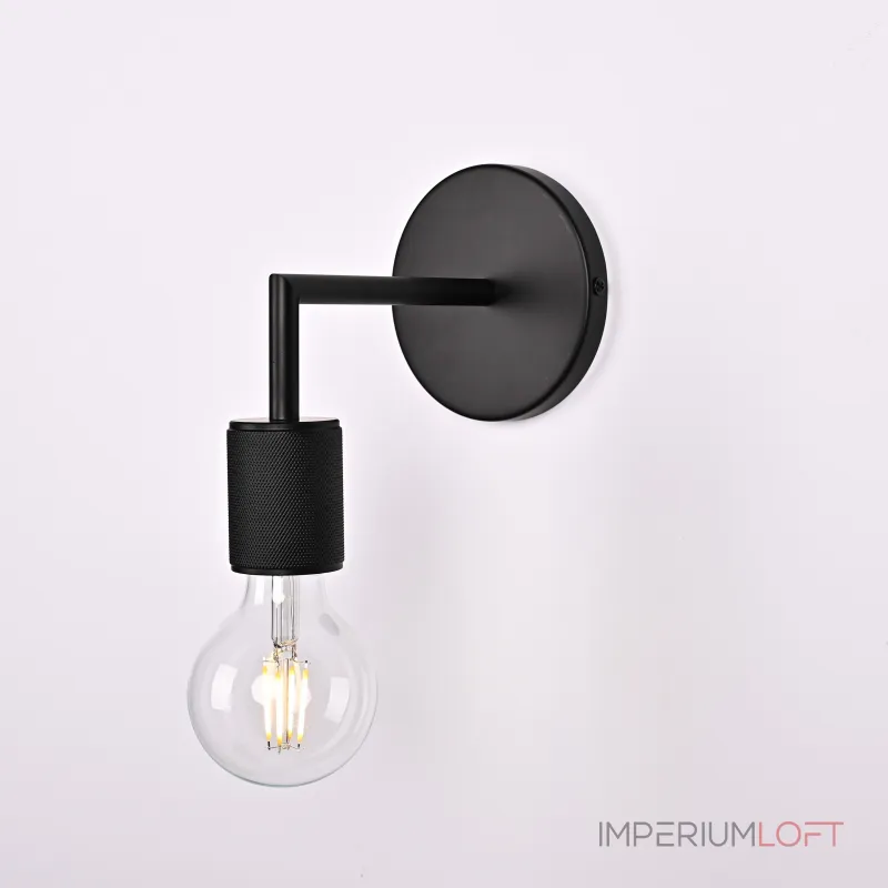 Бра RH Utilitaire Single Sconce Black от ImperiumLoft