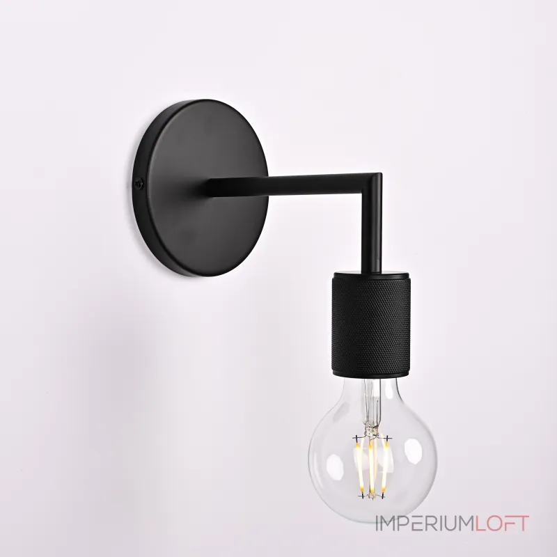 Бра RH Utilitaire Single Sconce Black от ImperiumLoft