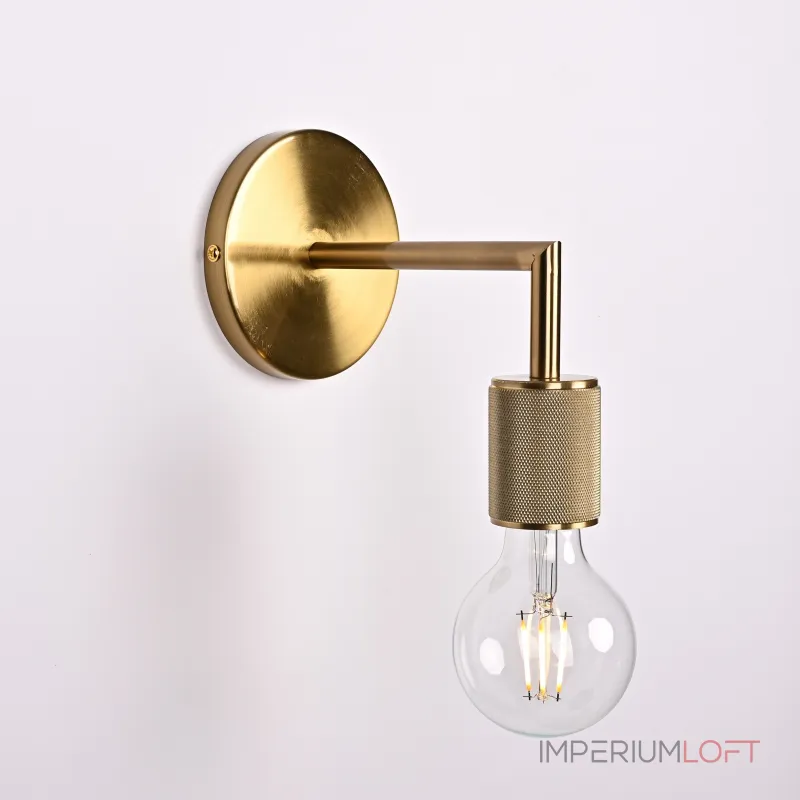 Бра RH Utilitaire Single Sconce Brass от ImperiumLoft