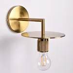 Бра RH Utilitaire Knurled Disk Shade Sconce Brass от ImperiumLoft