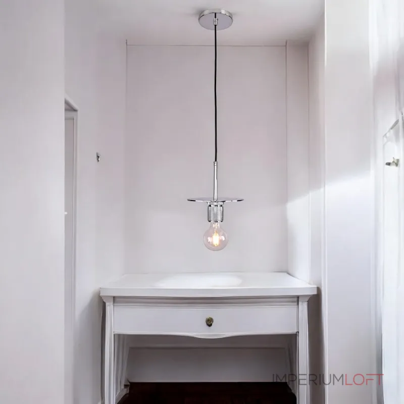 Подвесной светильник RH Utilitaire Disk Shade Pendant Silver от ImperiumLoft Подвесной светильник RH Utilitaire Disk Shade Pendant Silver от ImperiumLoft