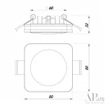 Светильник встраиваемый светодиодный APL LED Ingrid 3322.LD109S/7W/6K от ImperiumLoft