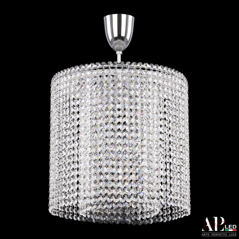 Люстра светодиодная хрустальная с пультом SH01.35.A.LED-DIM.Ni.Tube APL LED от ImperiumLoft Люстра светодиодная хрустальная с пультом SH01.35.A.LED-DIM.Ni.Tube APL LED от ImperiumLoft