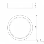 Светильник накладной светодиодный APL LED Ingrid 3322.LDY6004M/6W/6K от ImperiumLoft