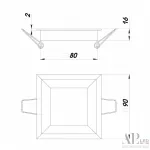 Светильник встраиваемый светодиодный 3322.LDF5016/5W/6K APL LED от ImperiumLoft