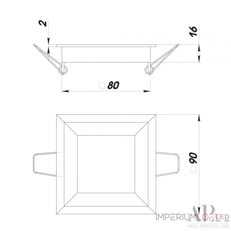 Светильник встраиваемый светодиодный 3322.LDF5016/5W/6K APL LED от ImperiumLoft