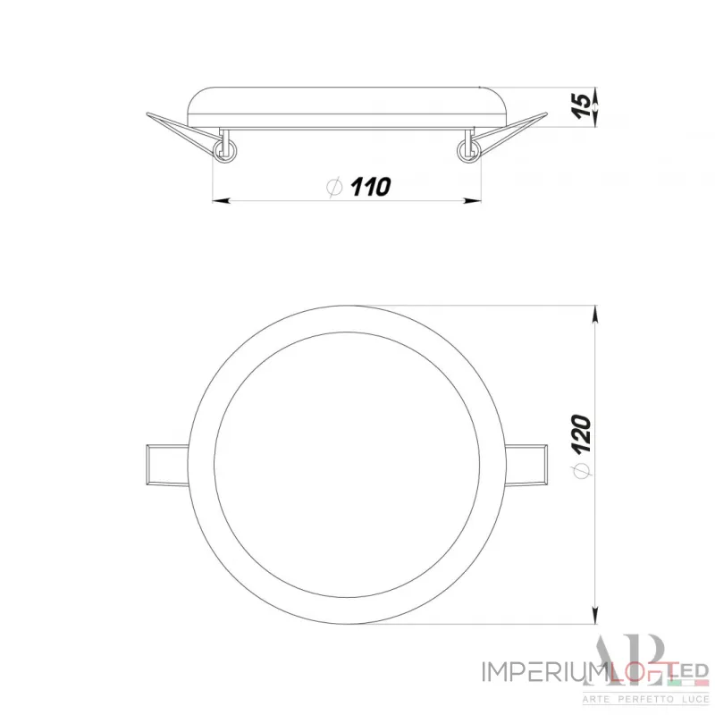 Светильник встраиваемый светодиодный APL LED Ingrid 3322.FAP222R/18W/6K от ImperiumLoft Светильник встраиваемый светодиодный APL LED Ingrid 3322.FAP222R/18W/6K от ImperiumLoft