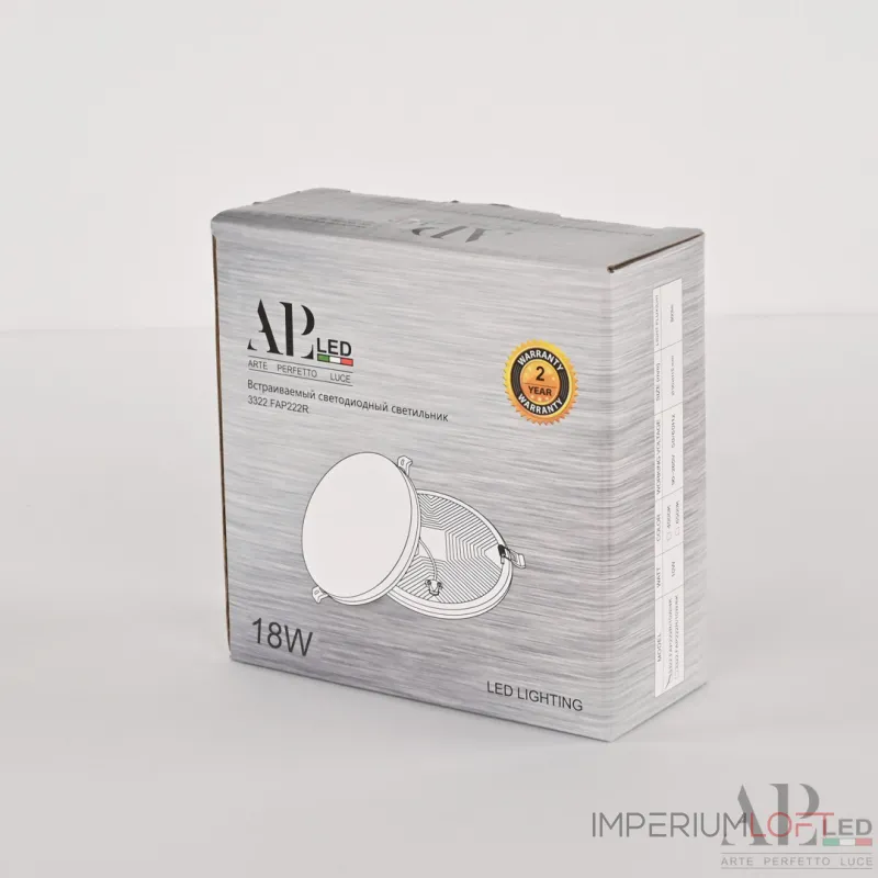 Светильник встраиваемый светодиодный APL LED Ingrid 3322.FAP222R/18W/6K от ImperiumLoft Светильник встраиваемый светодиодный APL LED Ingrid 3322.FAP222R/18W/6K от ImperiumLoft