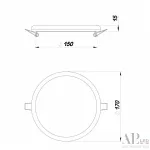 Светильник встраиваемый светодиодный APL LED Ingrid 3322.FAP222R/22W/6K от ImperiumLoft