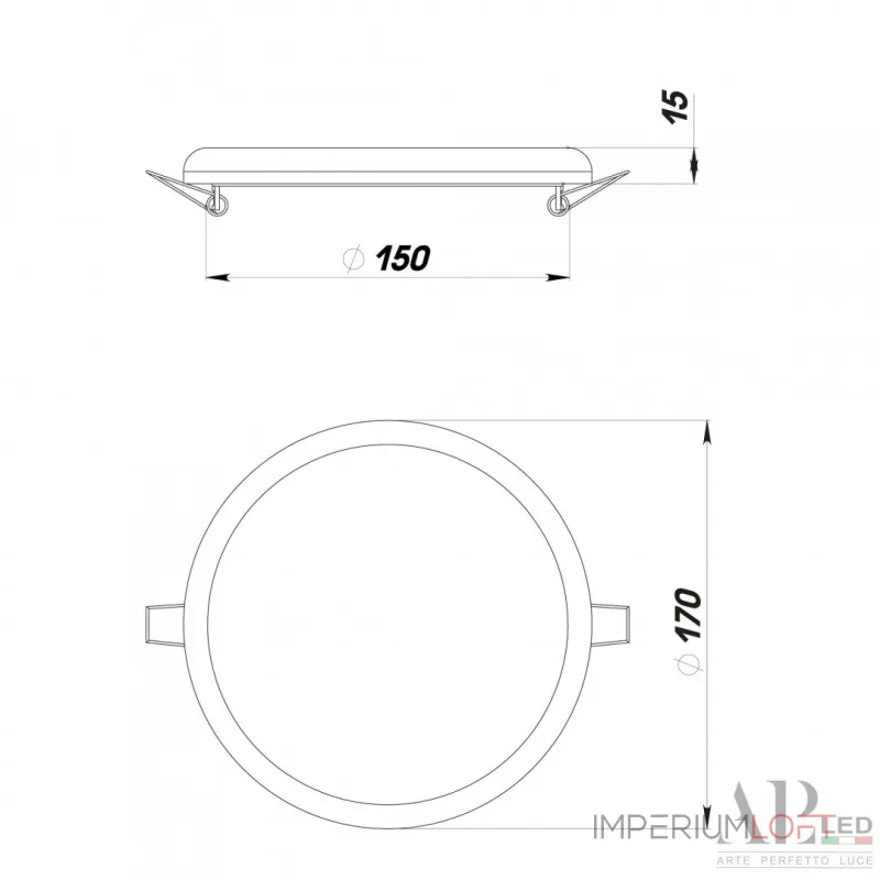 Светильник встраиваемый светодиодный APL LED Ingrid 3322.FAP222R/22W/6K от ImperiumLoft Светильник встраиваемый светодиодный APL LED Ingrid 3322.FAP222R/22W/6K от ImperiumLoft