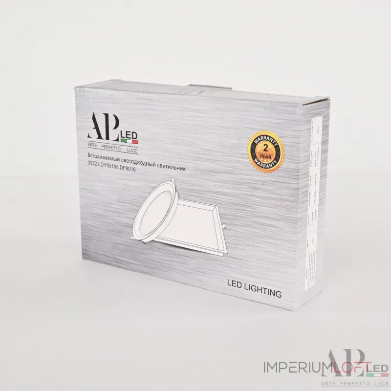 Светильник встраиваемый светодиодный 3322.LDF9016/9W/6K APL LED от ImperiumLoft Светильник встраиваемый светодиодный 3322.LDF9016/9W/6K APL LED от ImperiumLoft
