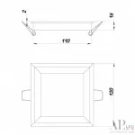 Светильник встраиваемый светодиодный 3322.LDF9016/9W/6K APL LED от ImperiumLoft