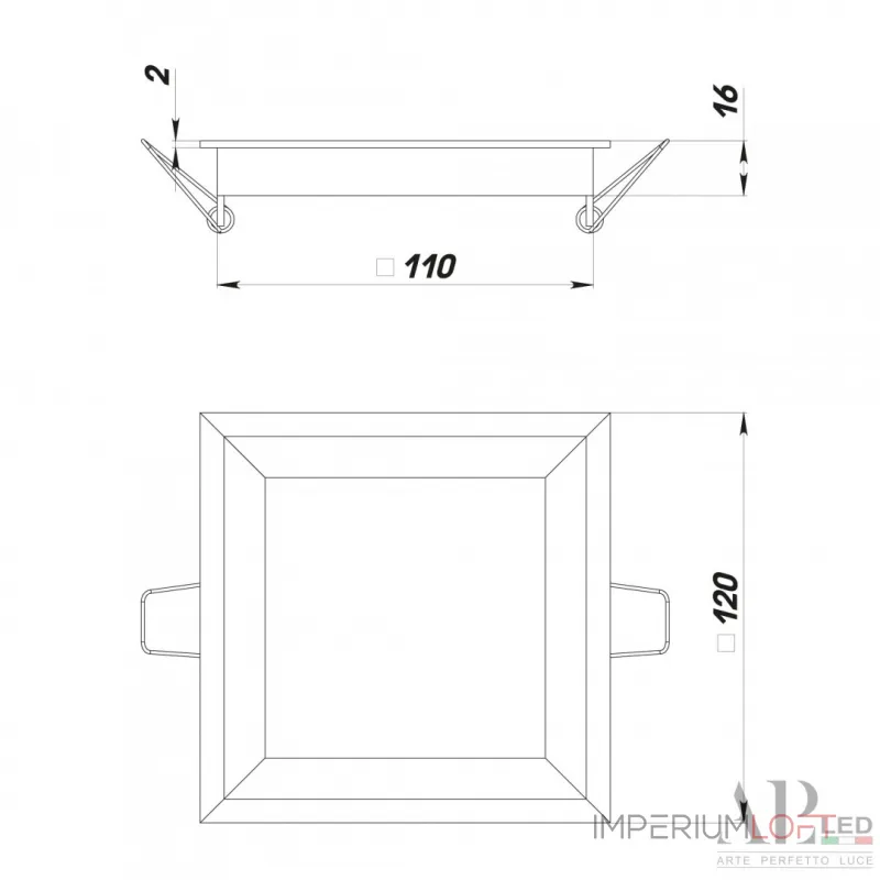 Светильник встраиваемый светодиодный 3322.LDF9016/9W/6K APL LED от ImperiumLoft Светильник встраиваемый светодиодный 3322.LDF9016/9W/6K APL LED от ImperiumLoft