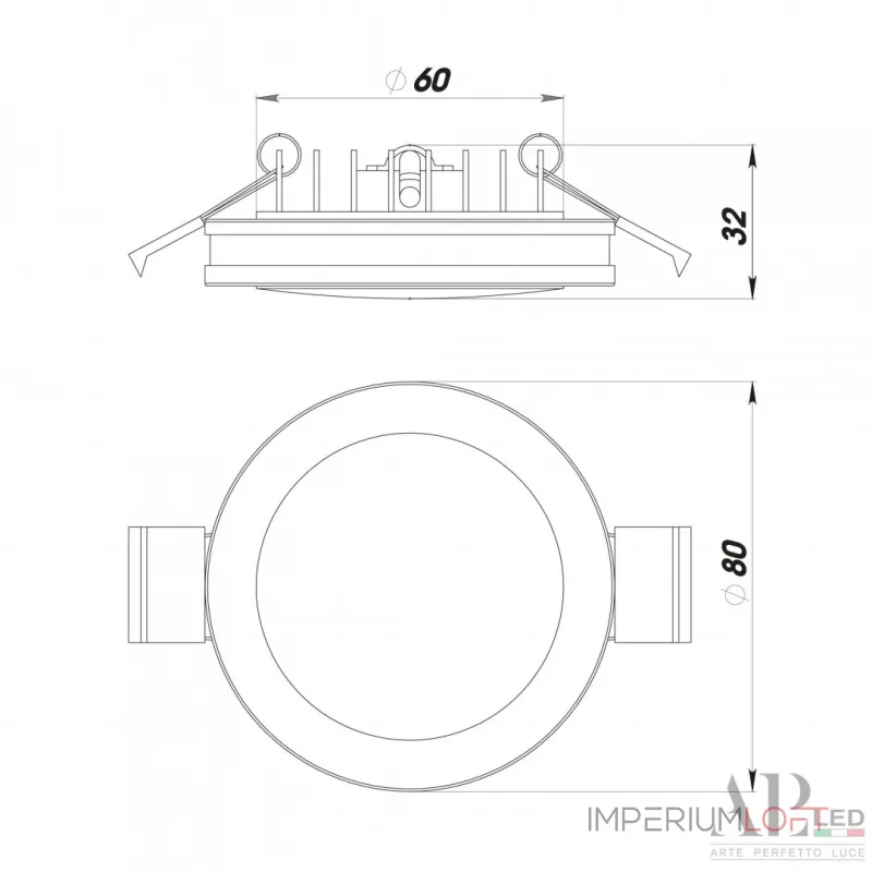 Светильник встраиваемый светодиодный APL LED Ingrid 3322.LD109R/7W/4K от ImperiumLoft