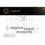 Подвесная люстра Aployt Nicoletta APL.026.03.100
