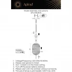 Подвесной светильник Aployt Mattia APL.316.26.01
