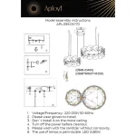 Подвесная люстра Aployt Fifi APL.095.03.170 от ImperiumLoft