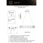 Подвесная люстра Aployt Fifi APL.095.03.140 от ImperiumLoft
