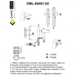 Светильник настенный Omnilux Oriolo OML-69401-02 от ImperiumLoft