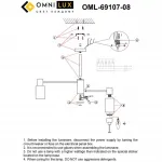 Люстра на штанге Omnilux Ales OML-69107-08